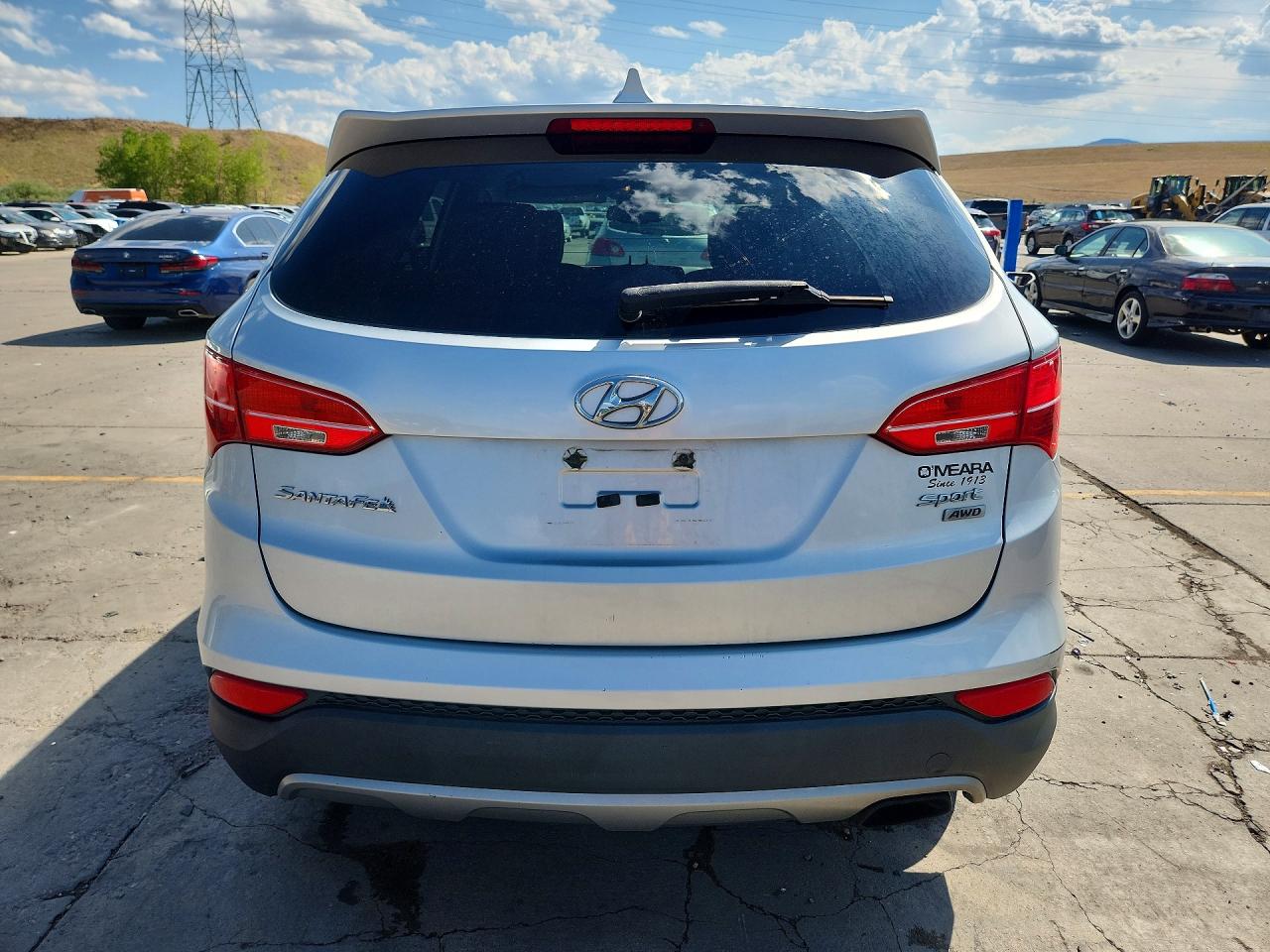 2013 Hyundai Santa Fe Sport 2.4l Silver vin: 5XYZTDLB7DG052700