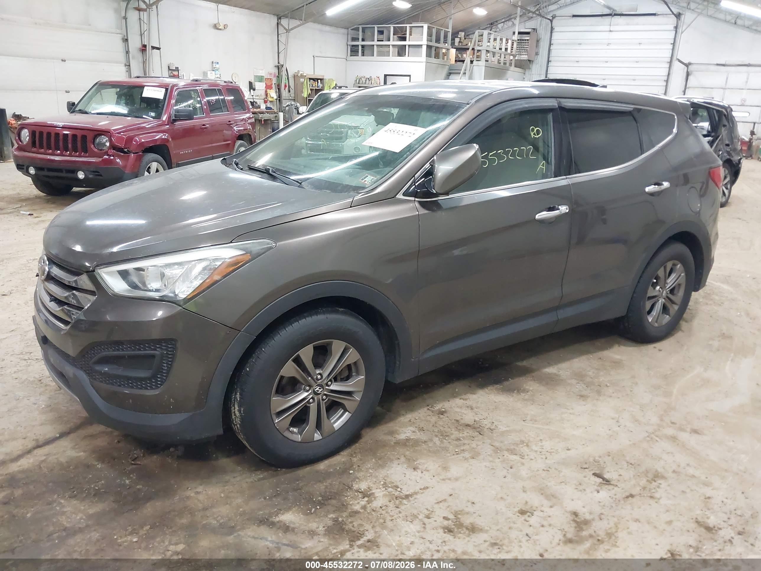2013 Hyundai Santa Fe Sport Gray vin: 5XYZTDLB7DG059274
