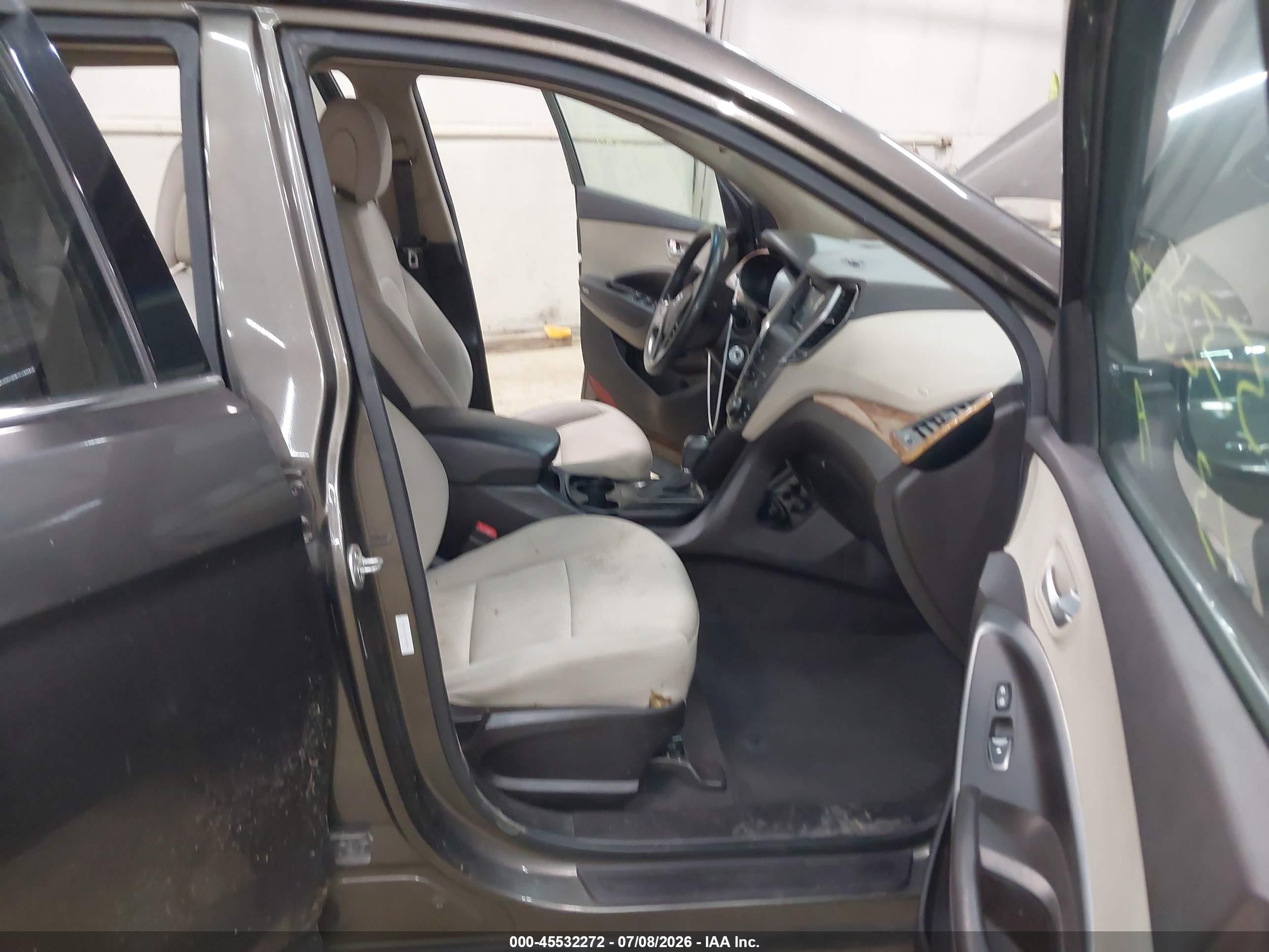 2013 Hyundai Santa Fe Sport Gray vin: 5XYZTDLB7DG059274