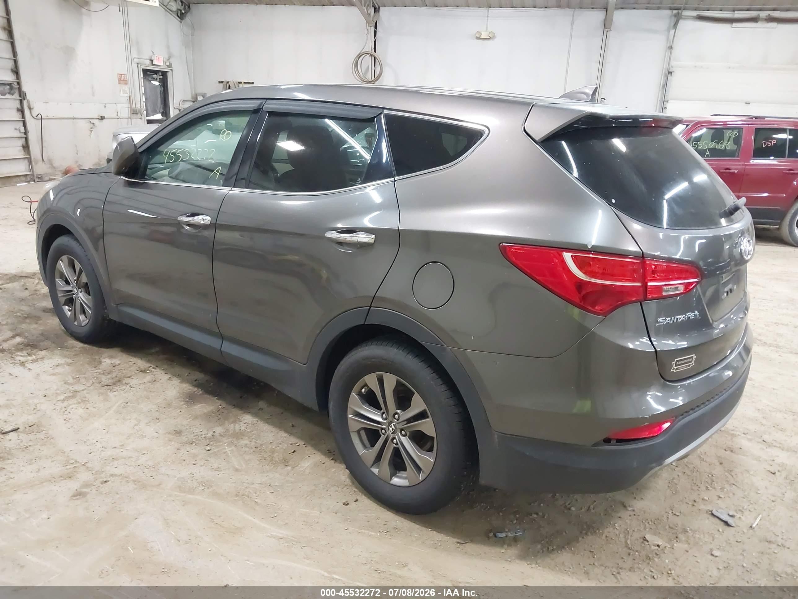 2013 Hyundai Santa Fe Sport Gray vin: 5XYZTDLB7DG059274
