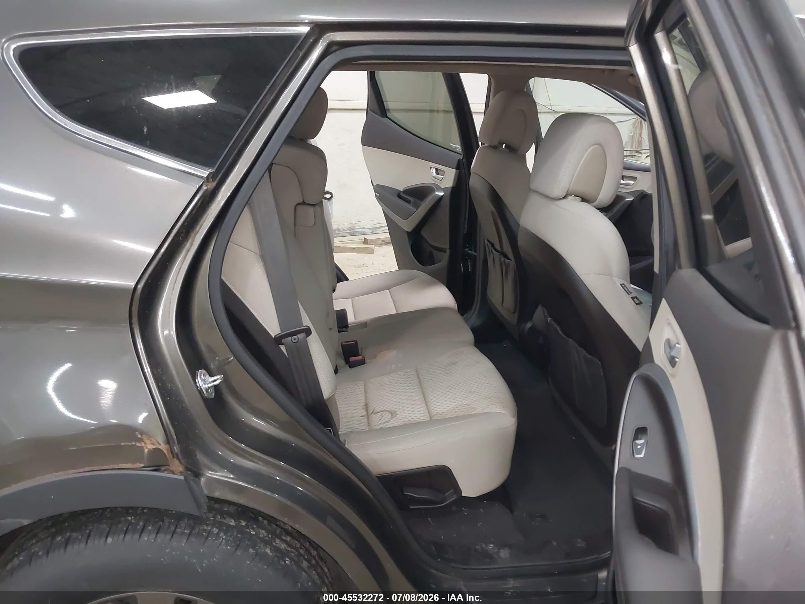 2013 Hyundai Santa Fe Sport Gray vin: 5XYZTDLB7DG059274