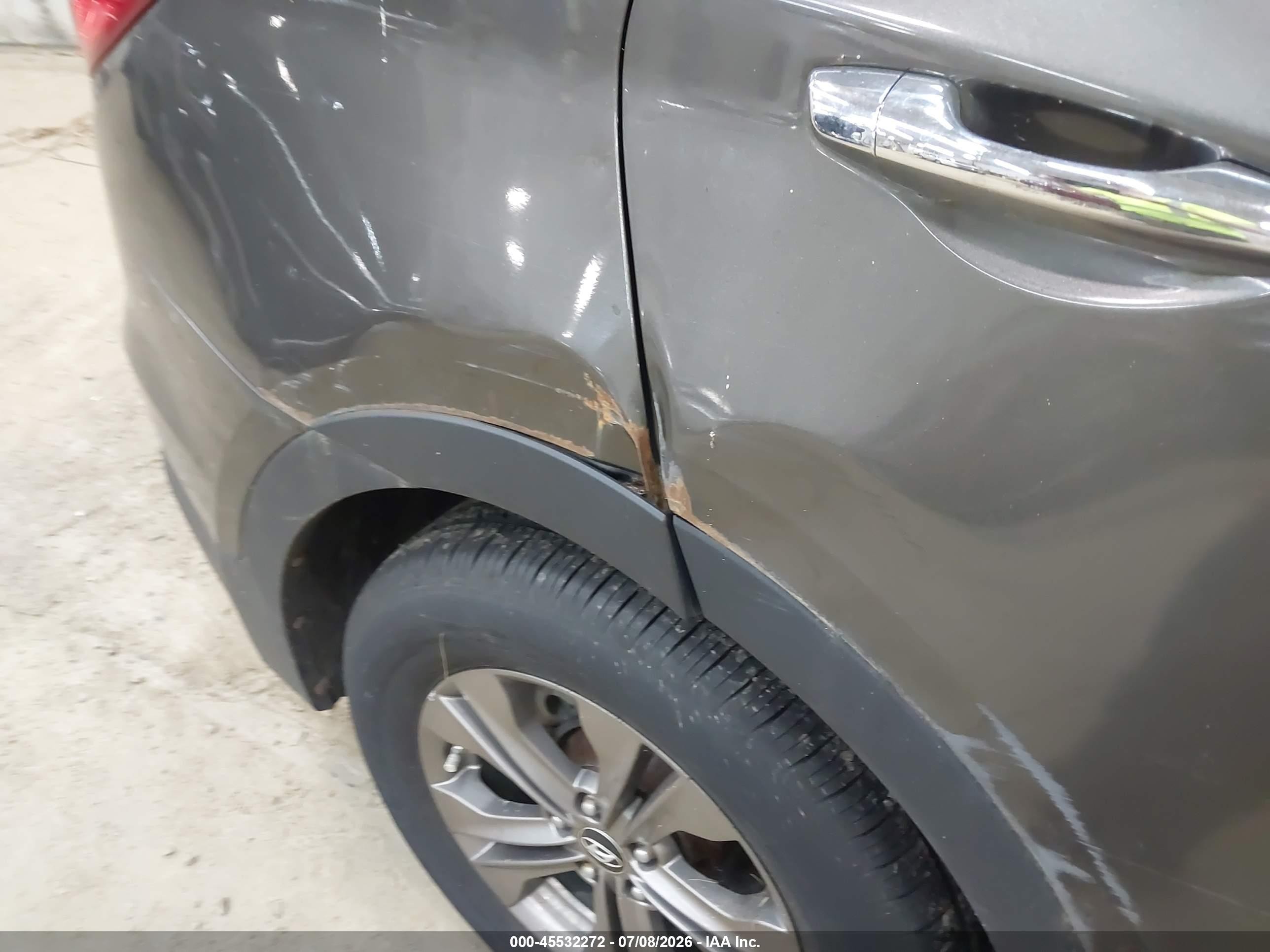 2013 Hyundai Santa Fe Sport Gray vin: 5XYZTDLB7DG059274