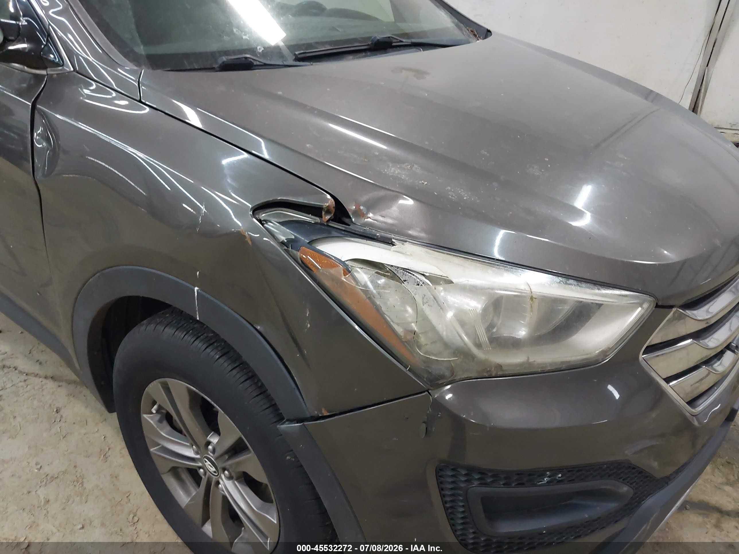 2013 Hyundai Santa Fe Sport Gray vin: 5XYZTDLB7DG059274