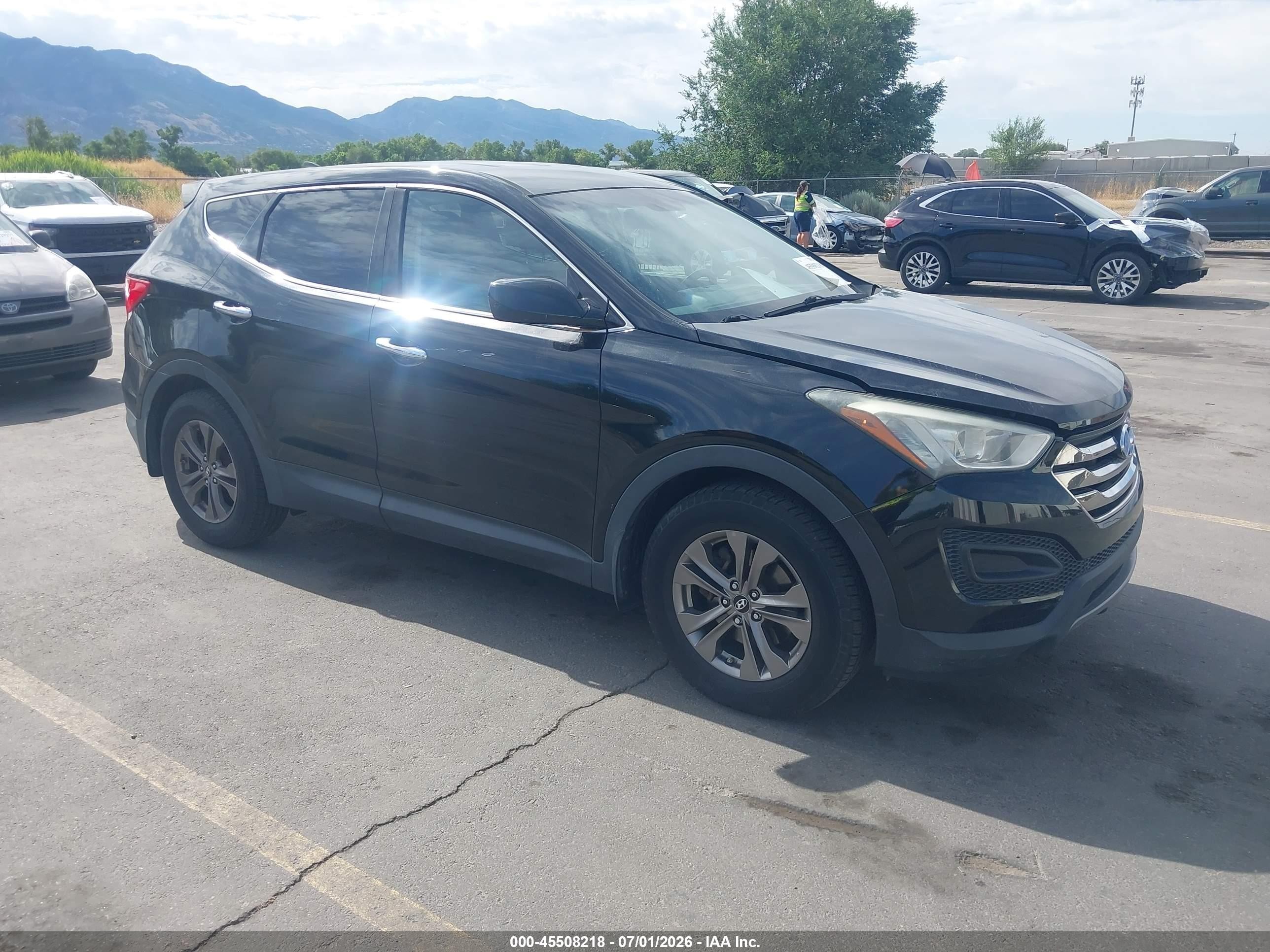 2013 Hyundai Santa Fe Sport Black vin: 5XYZTDLB7DG070629