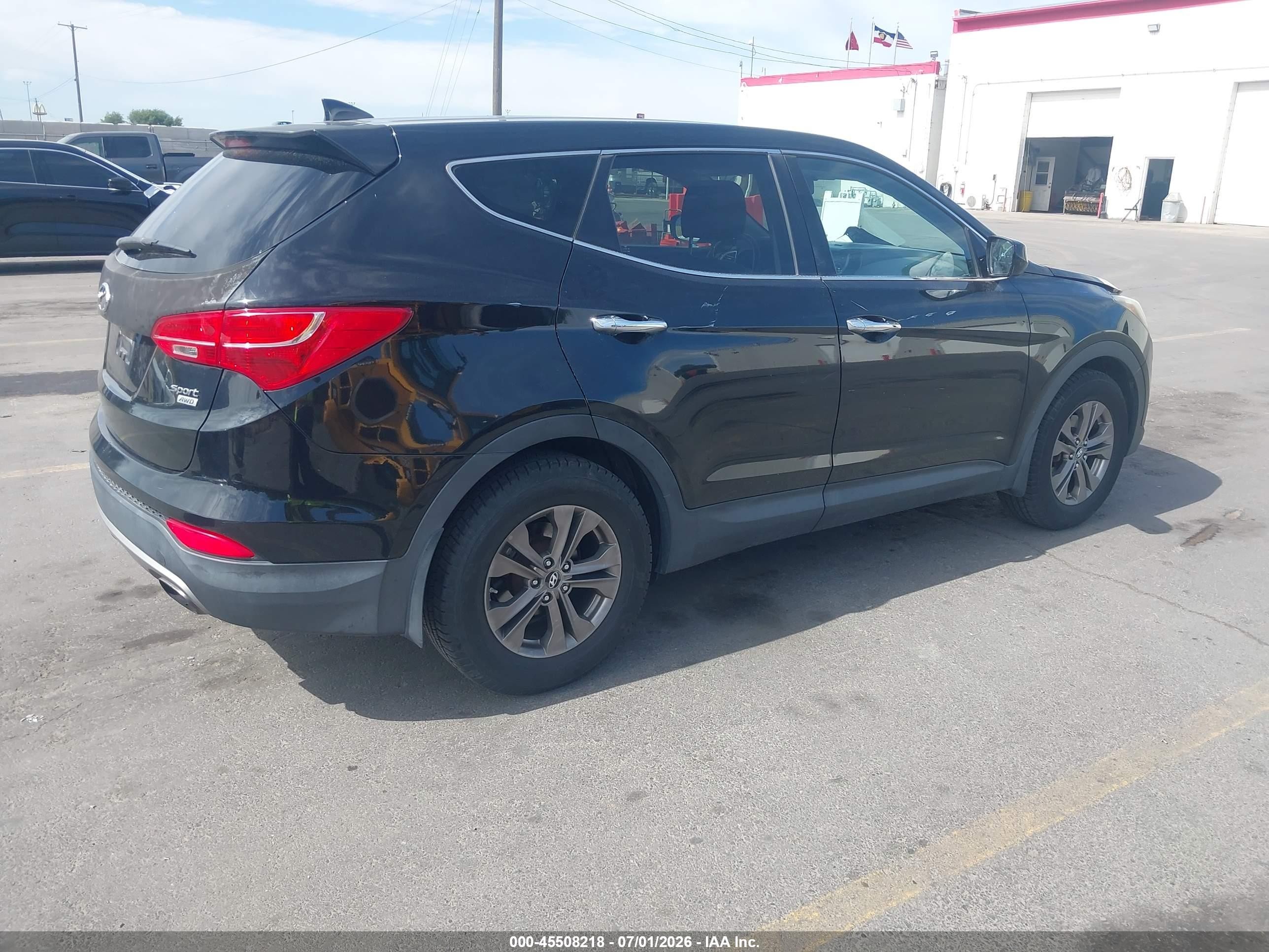 2013 Hyundai Santa Fe Sport Black vin: 5XYZTDLB7DG070629