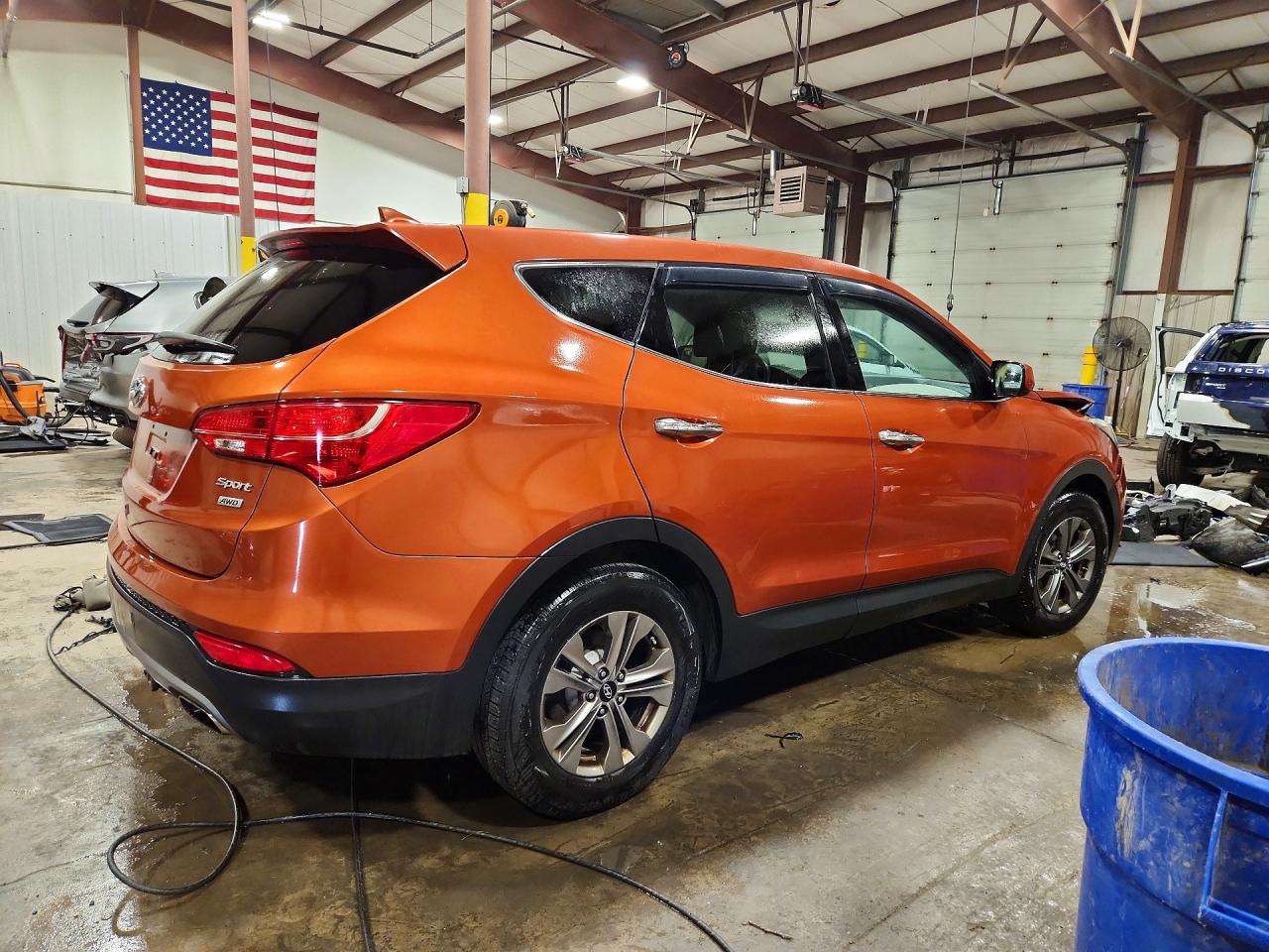 2015 Hyundai Santa Fe Sport 2.4l Orange vin: 5XYZTDLB7FG301645