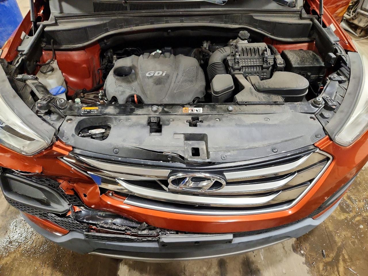 2015 Hyundai Santa Fe Sport 2.4l Orange vin: 5XYZTDLB7FG301645