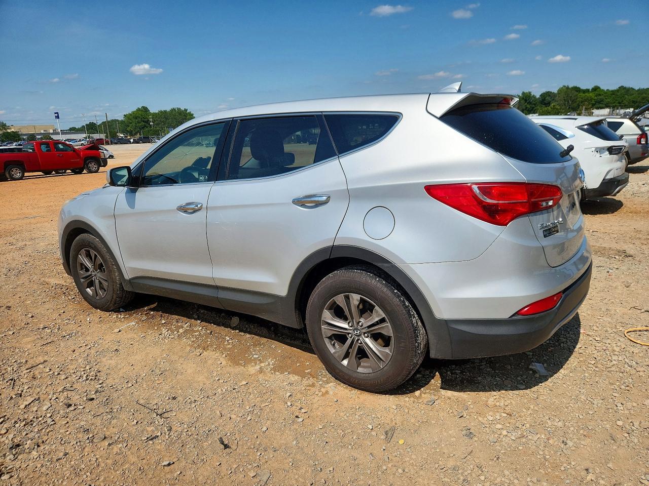 2013 Hyundai Santa Fe Sport Silver vin: 5XYZTDLB8DG010441