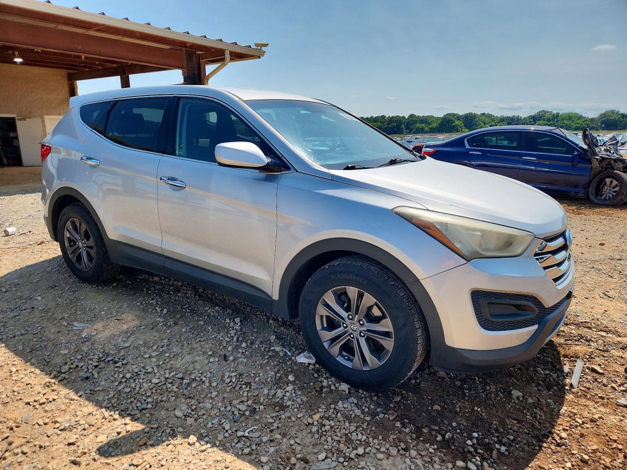 2013 Hyundai Santa Fe Sport Silver vin: 5XYZTDLB8DG010441
