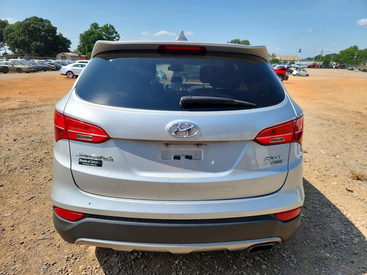 2013 Hyundai Santa Fe Sport Silver vin: 5XYZTDLB8DG010441