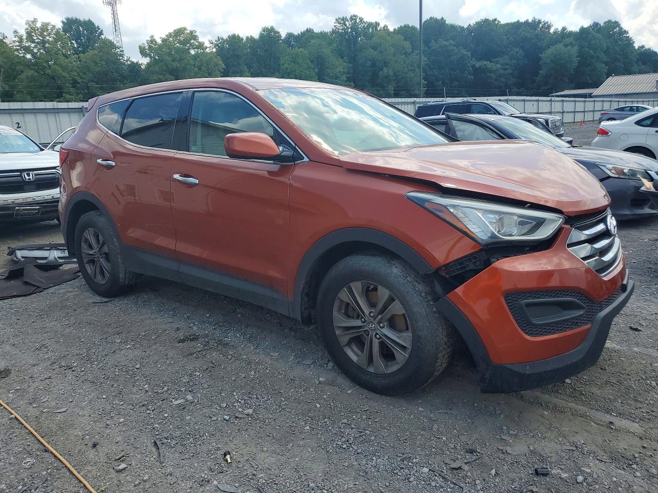 2013 Hyundai Santa Fe Sport 2.4l Orange vin: 5XYZTDLB8DG046856