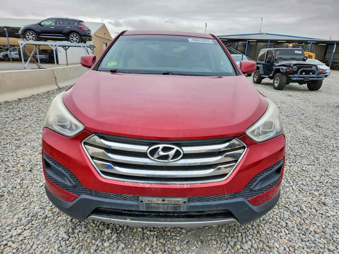 2014 Hyundai Santa Fe Sport 2.4l Red vin: 5XYZTDLB8EG152516