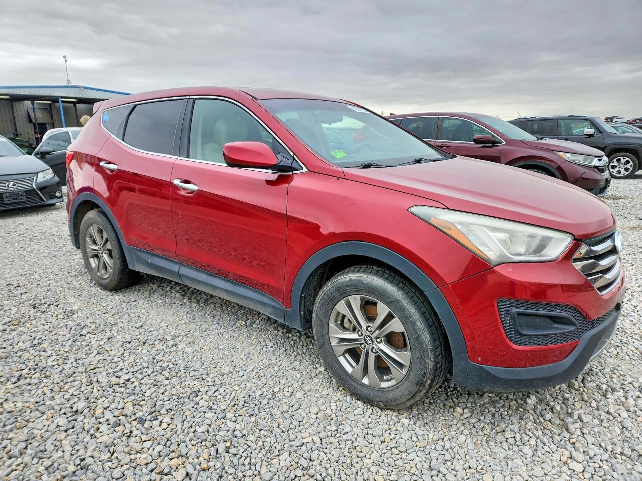 2014 Hyundai Santa Fe Sport 2.4l Red vin: 5XYZTDLB8EG152516