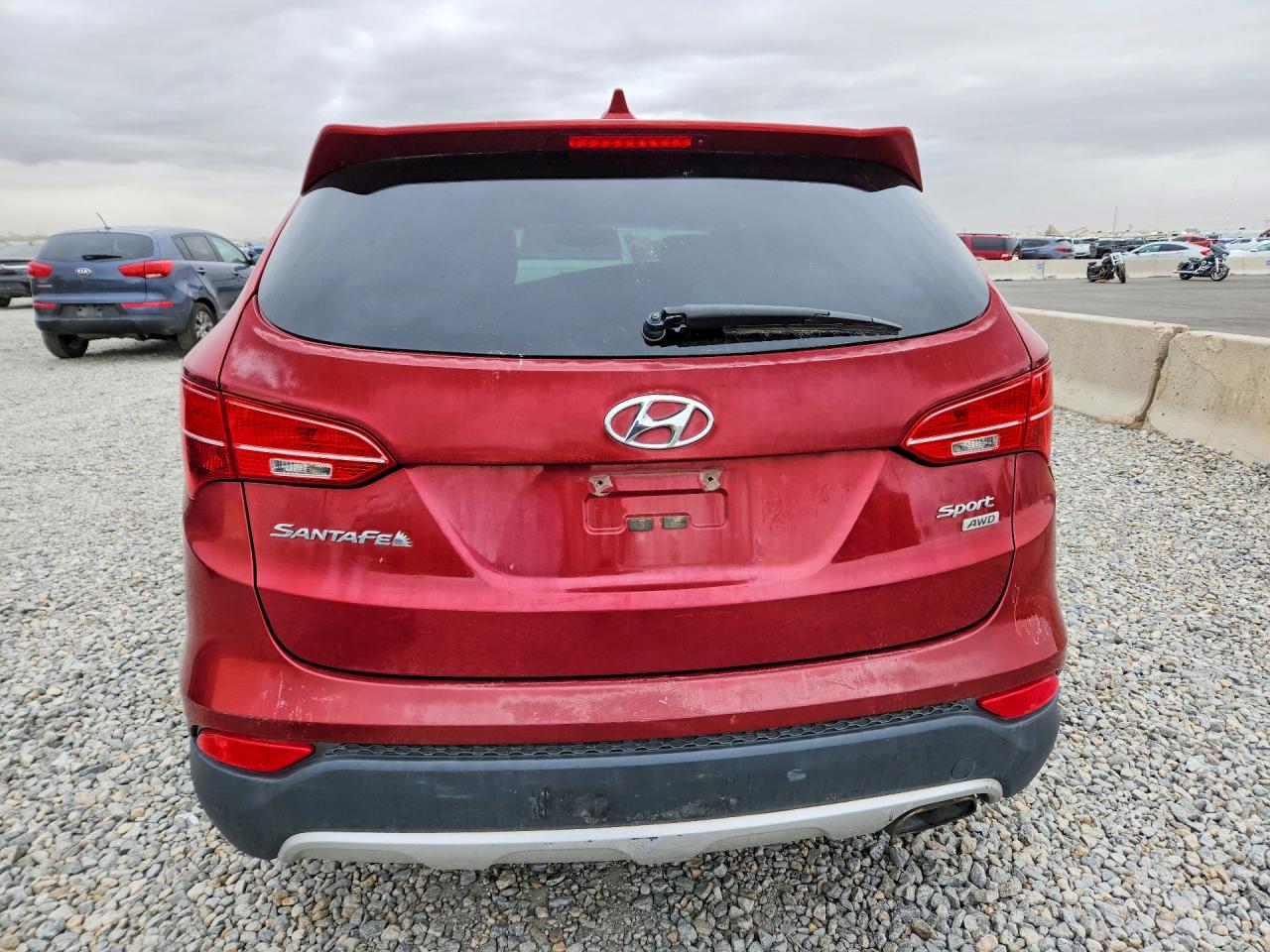 2014 Hyundai Santa Fe Sport 2.4l Red vin: 5XYZTDLB8EG152516