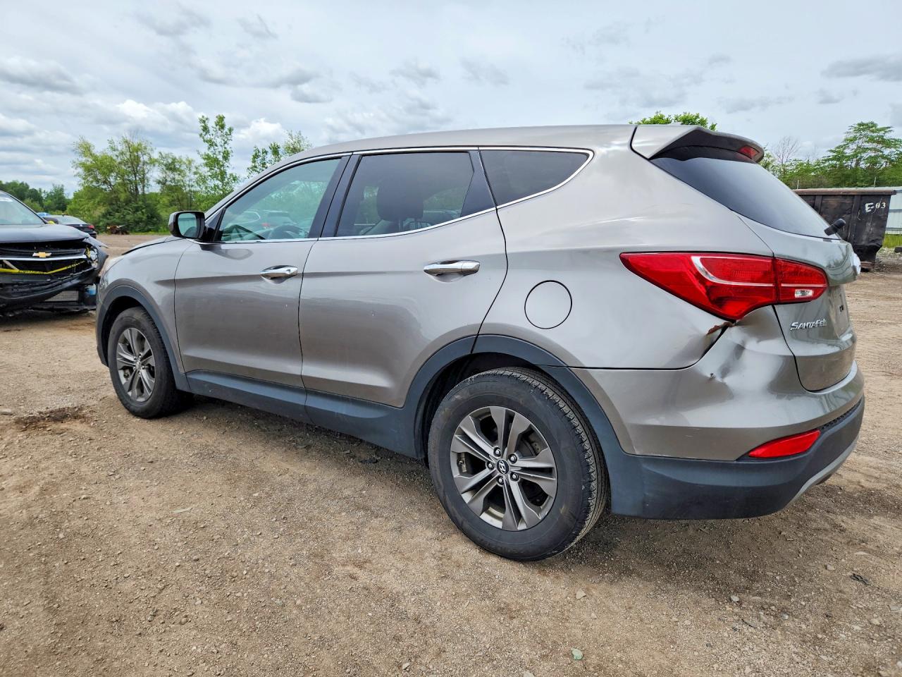 2014 Hyundai Santa Fe Sport Silver vin: 5XYZTDLB8EG197844