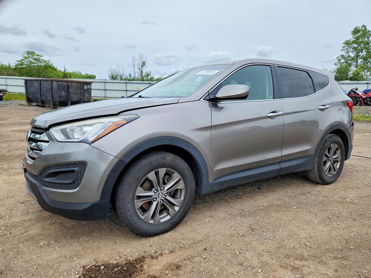 2014 Hyundai Santa Fe Sport Silver vin: 5XYZTDLB8EG197844