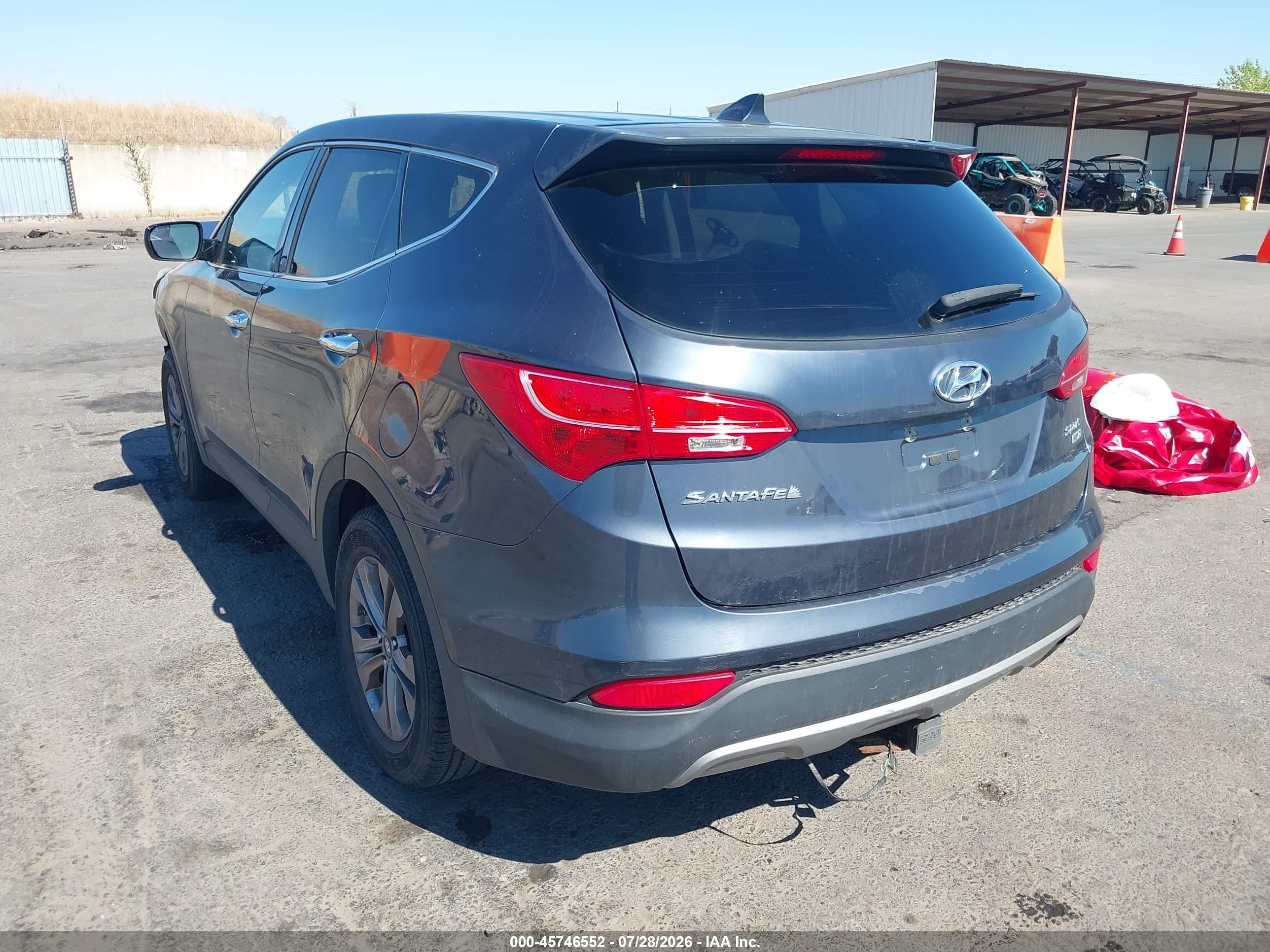 2015 Hyundai Santa Fe Sport 2.4l Gray vin: 5XYZTDLB8FG283544