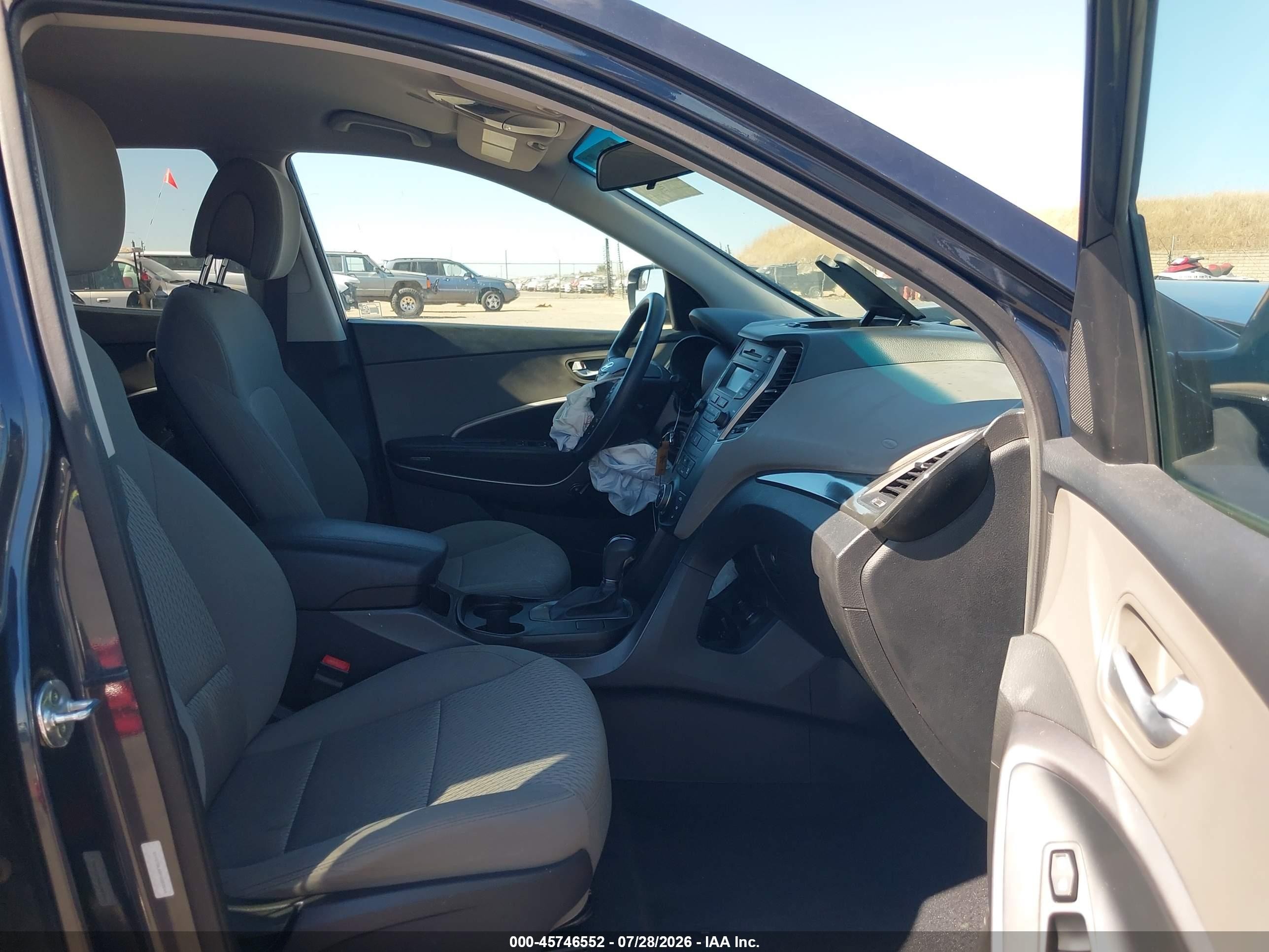 2015 Hyundai Santa Fe Sport 2.4l Gray vin: 5XYZTDLB8FG283544