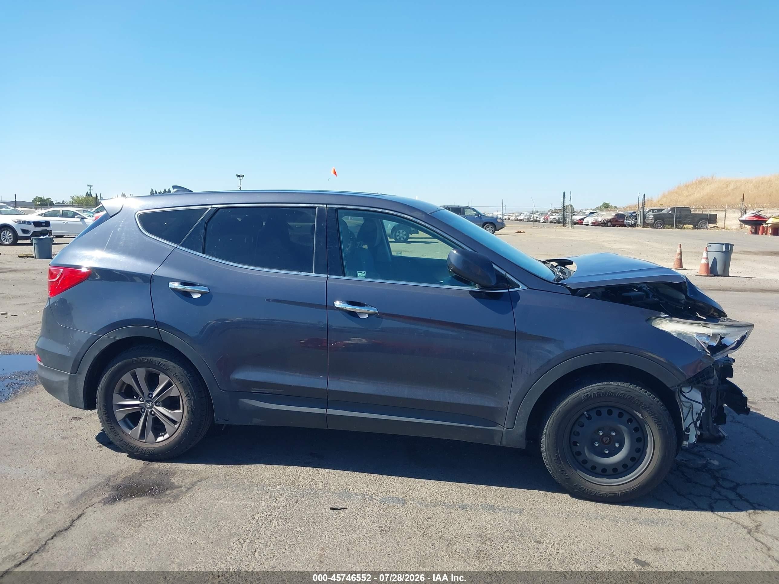 2015 Hyundai Santa Fe Sport 2.4l Gray vin: 5XYZTDLB8FG283544