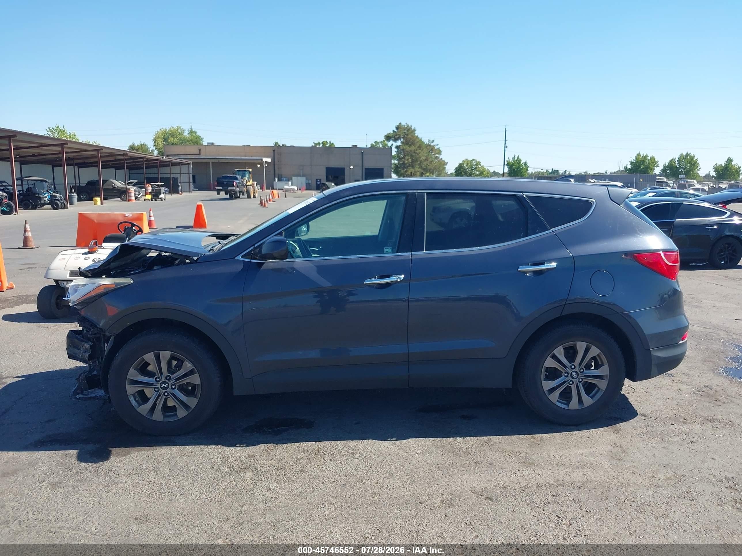2015 Hyundai Santa Fe Sport 2.4l Gray vin: 5XYZTDLB8FG283544