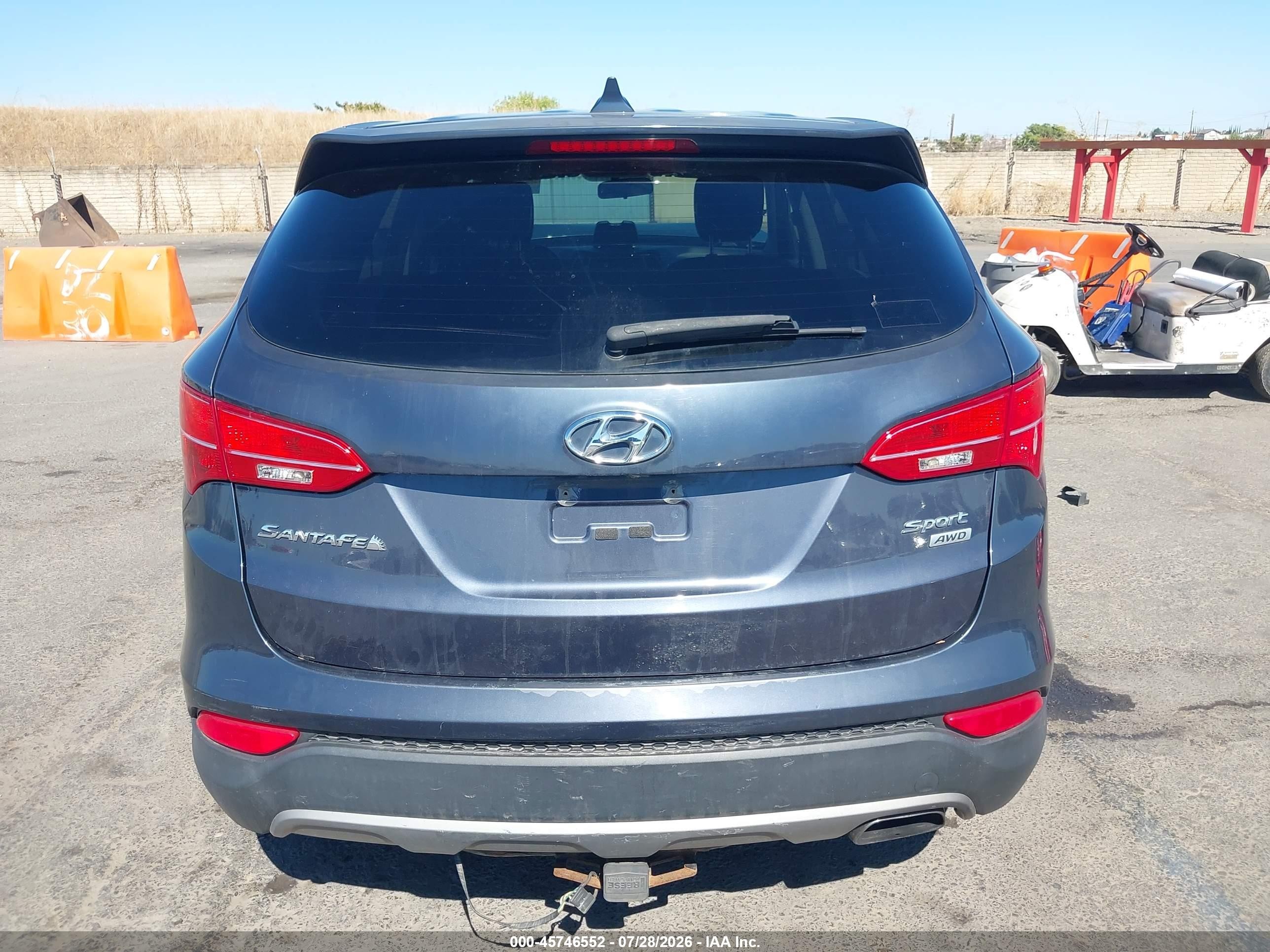 2015 Hyundai Santa Fe Sport 2.4l Gray vin: 5XYZTDLB8FG283544