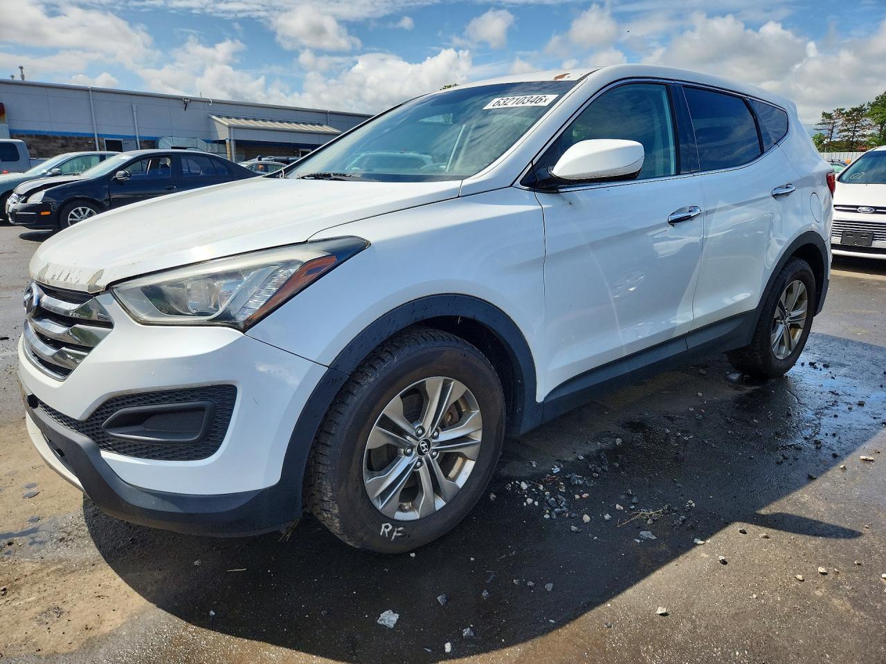 2014 Hyundai Santa Fe Sport 2.4l White vin: 5XYZTDLB9EG144442