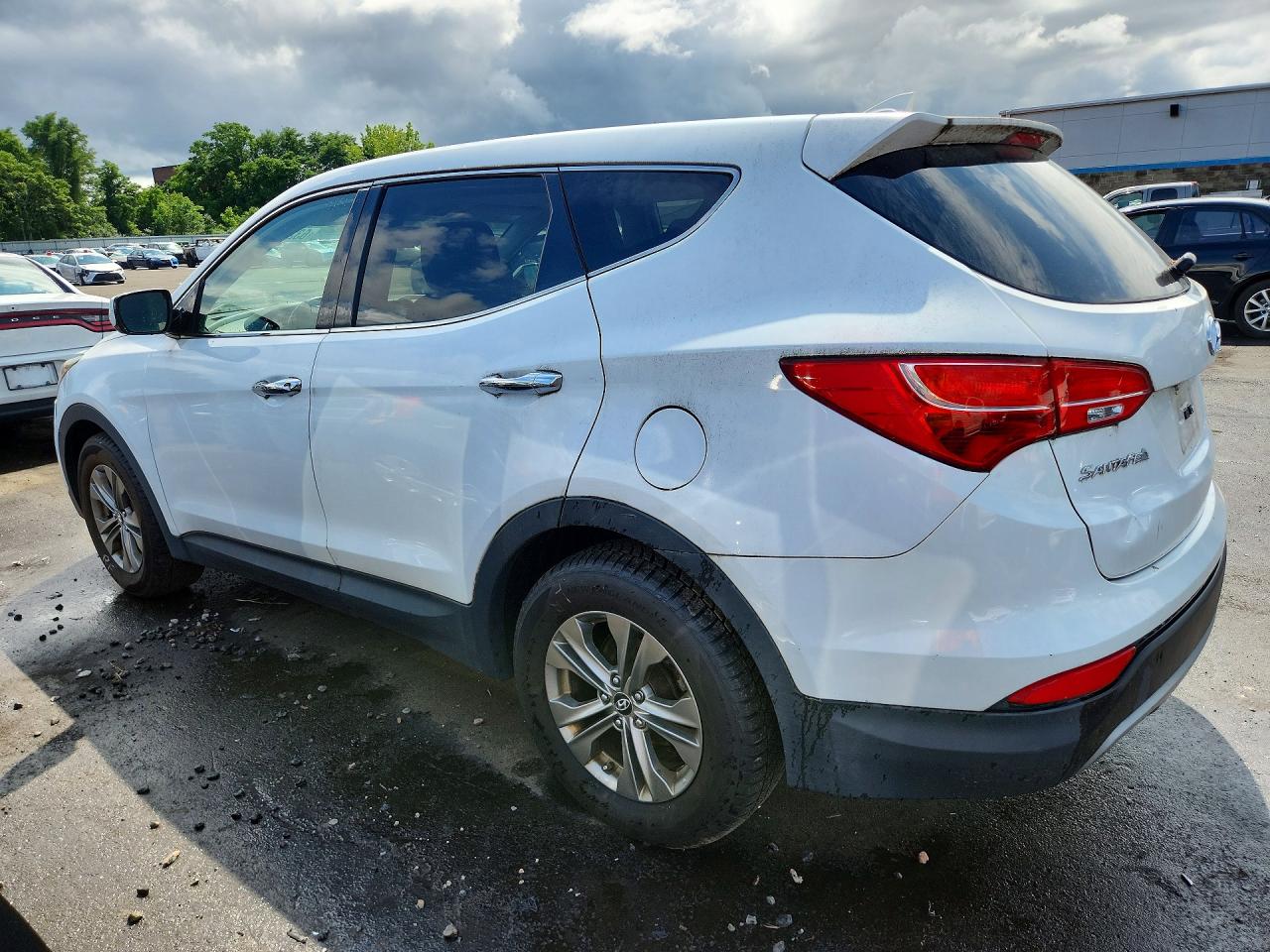 2014 Hyundai Santa Fe Sport 2.4l White vin: 5XYZTDLB9EG144442