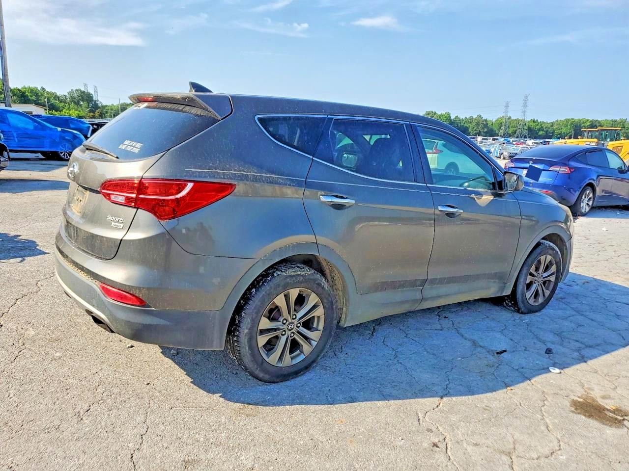 2014 Hyundai Santa Fe Sport 2.4l Gray vin: 5XYZTDLB9EG162178
