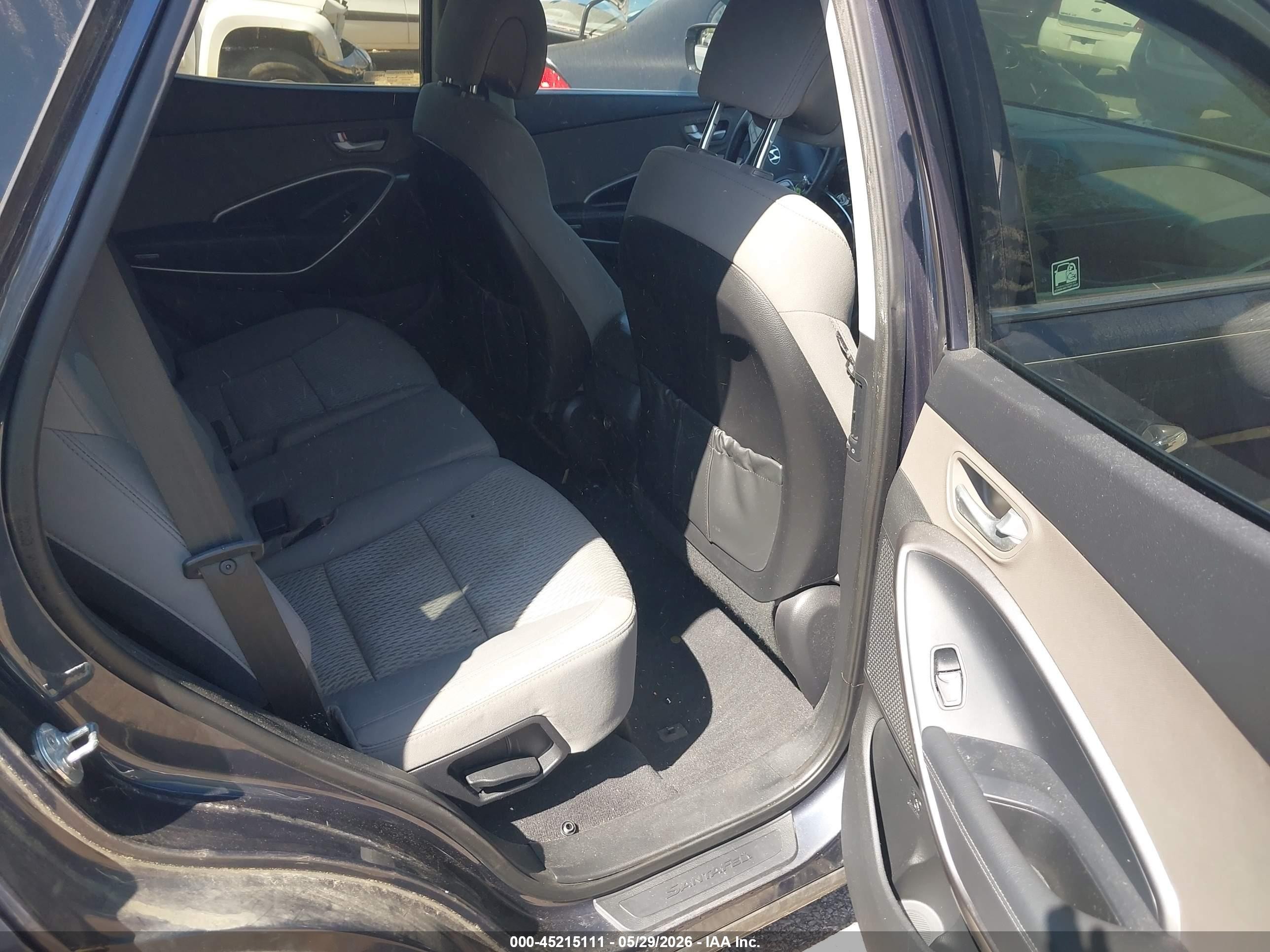 2015 Hyundai Santa Fe Sport 2.4l Black vin: 5XYZTDLB9FG243652