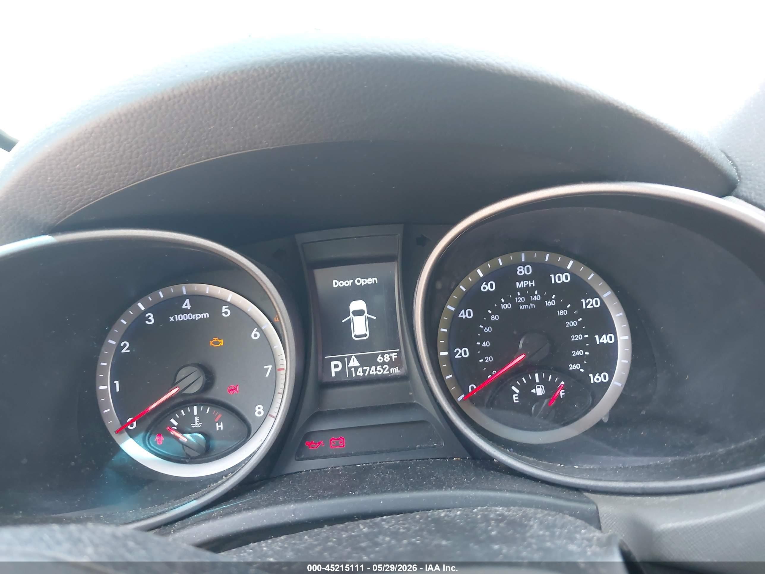 2015 Hyundai Santa Fe Sport 2.4l Black vin: 5XYZTDLB9FG243652