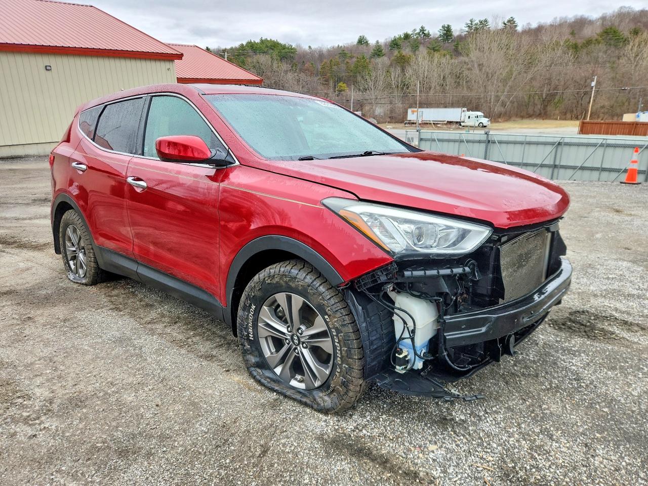 2015 Hyundai Santa Fe Sport 2.4l Red vin: 5XYZTDLB9FG256885