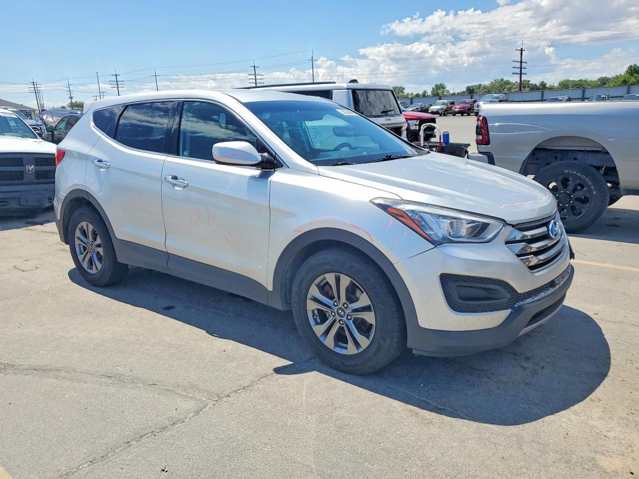 2015 Hyundai Santa Fe Sport 2.4l Silver vin: 5XYZTDLB9FG261973