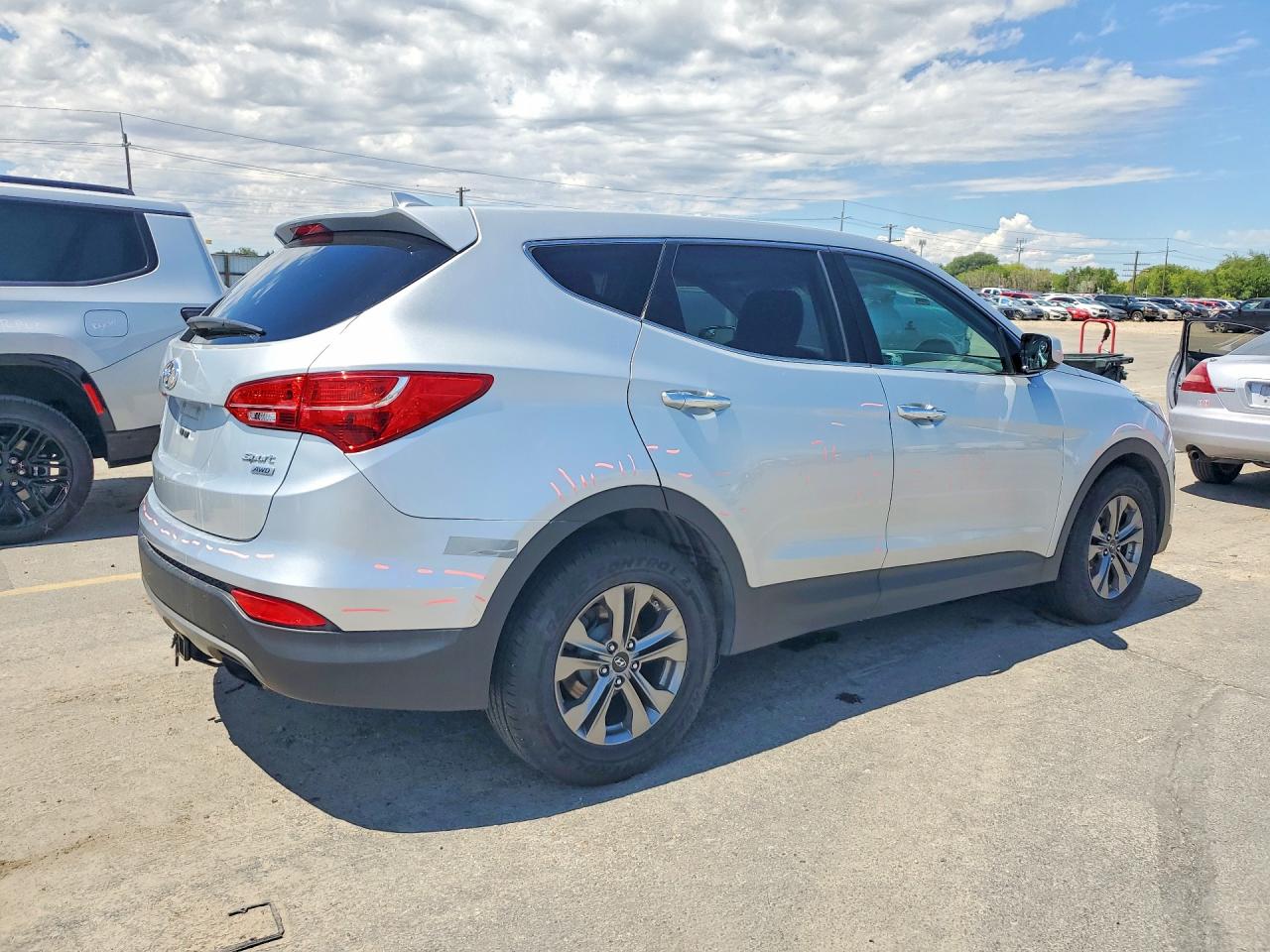2015 Hyundai Santa Fe Sport 2.4l Silver vin: 5XYZTDLB9FG261973