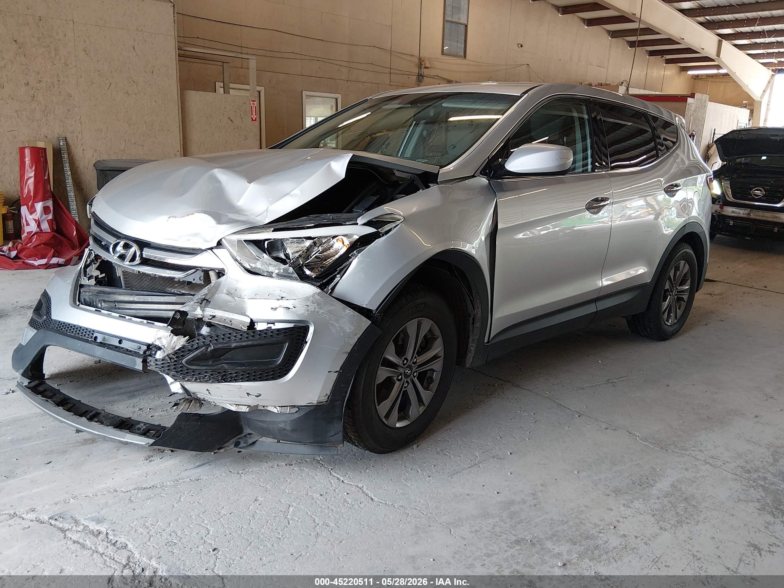 2015 Hyundai Santa Fe Sport 2.4l Серебряный vin: 5XYZTDLB9FG294875