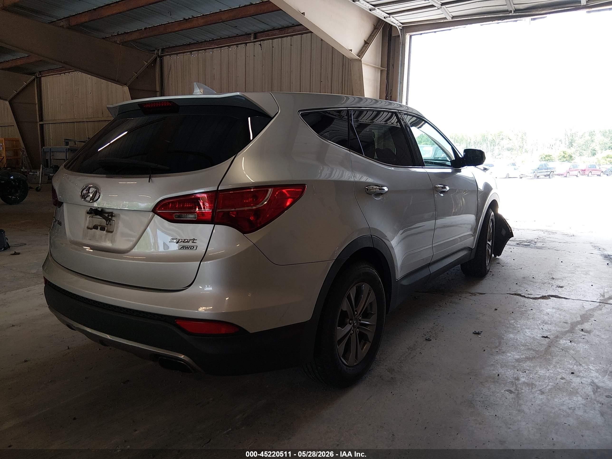 2015 Hyundai Santa Fe Sport 2.4l Серебряный vin: 5XYZTDLB9FG294875