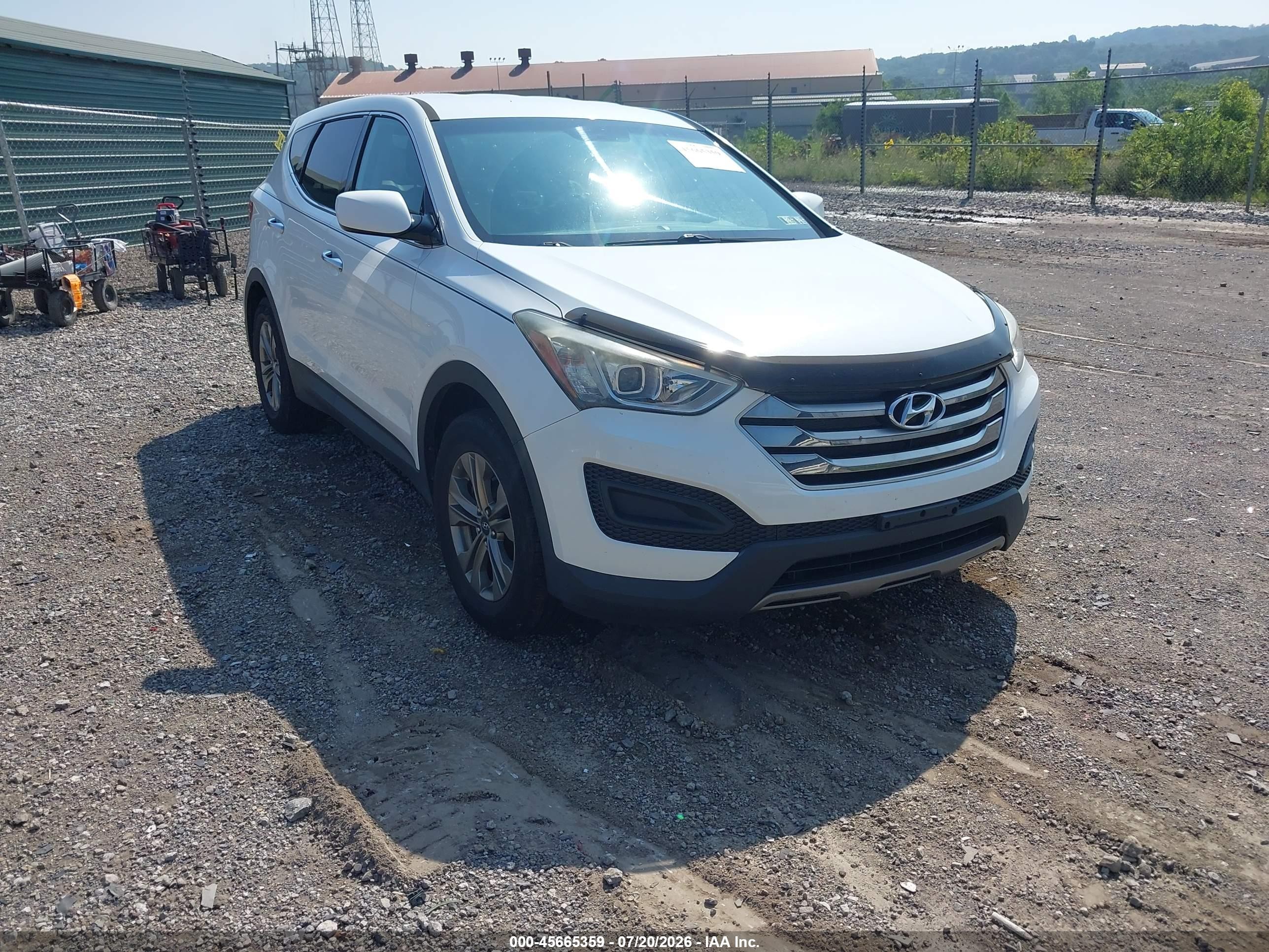 2015 Hyundai Santa Fe Sport 2.4l White vin: 5XYZTDLB9FG296481