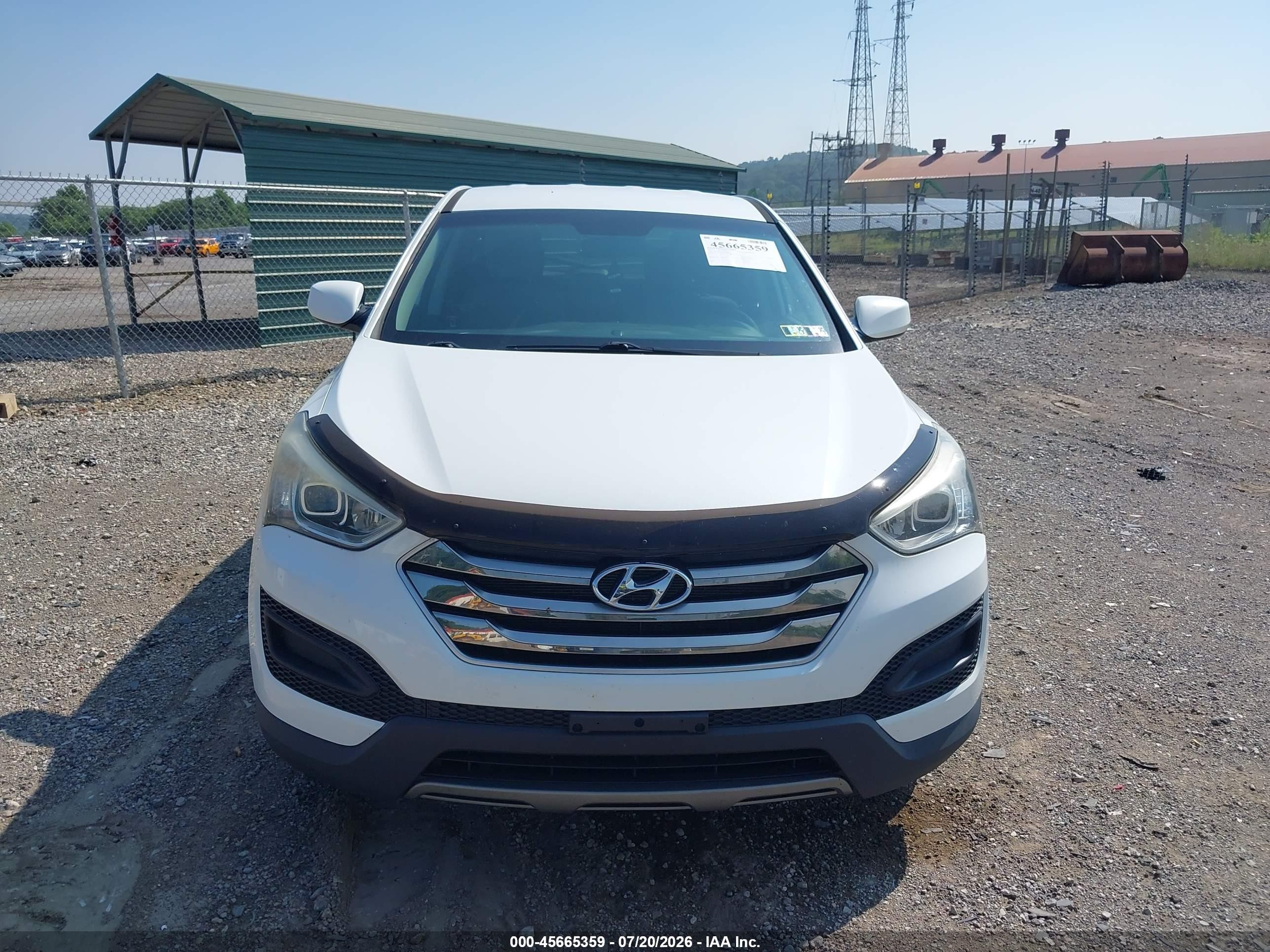 2015 Hyundai Santa Fe Sport 2.4l White vin: 5XYZTDLB9FG296481
