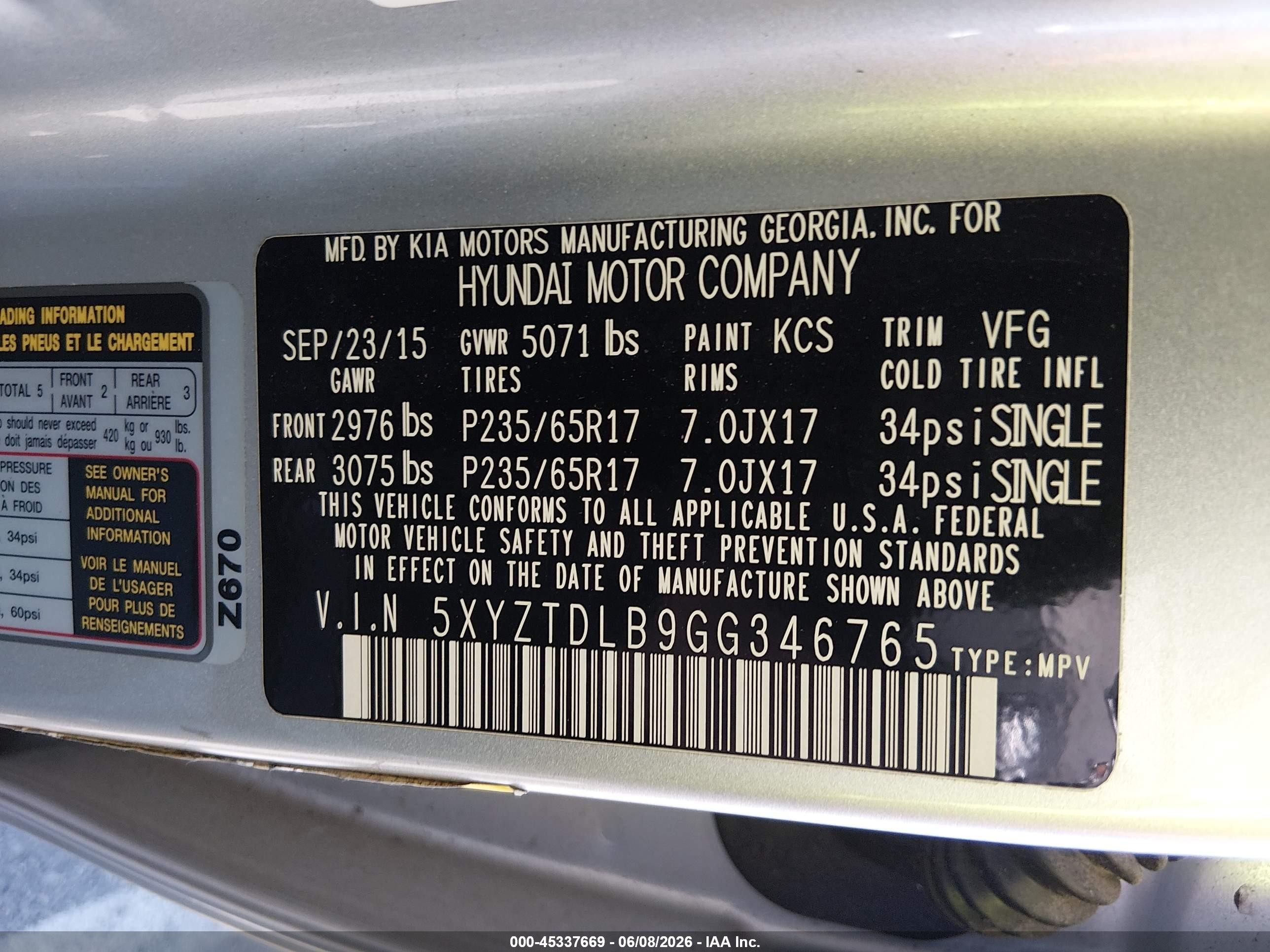 2016 Hyundai Santa Fe Sport 2.4l Silver vin: 5XYZTDLB9GG346765