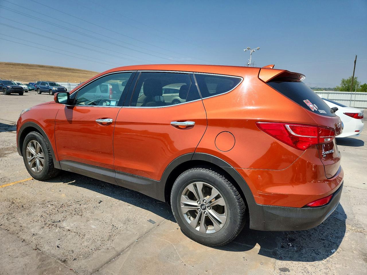 2014 Hyundai Santa Fe Sport 2.4l Orange vin: 5XYZTDLBXEG175859