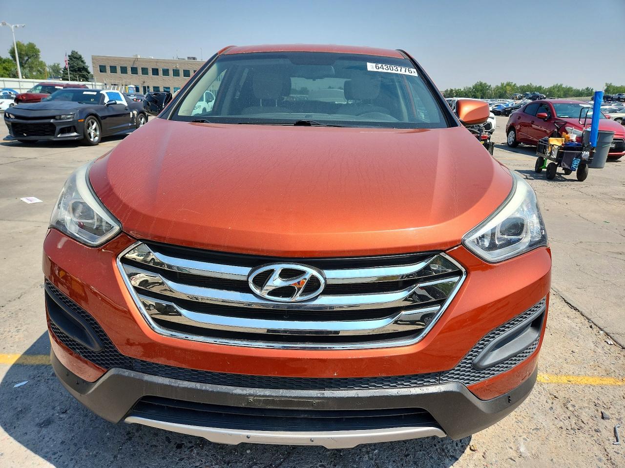 2014 Hyundai Santa Fe Sport 2.4l Orange vin: 5XYZTDLBXEG175859