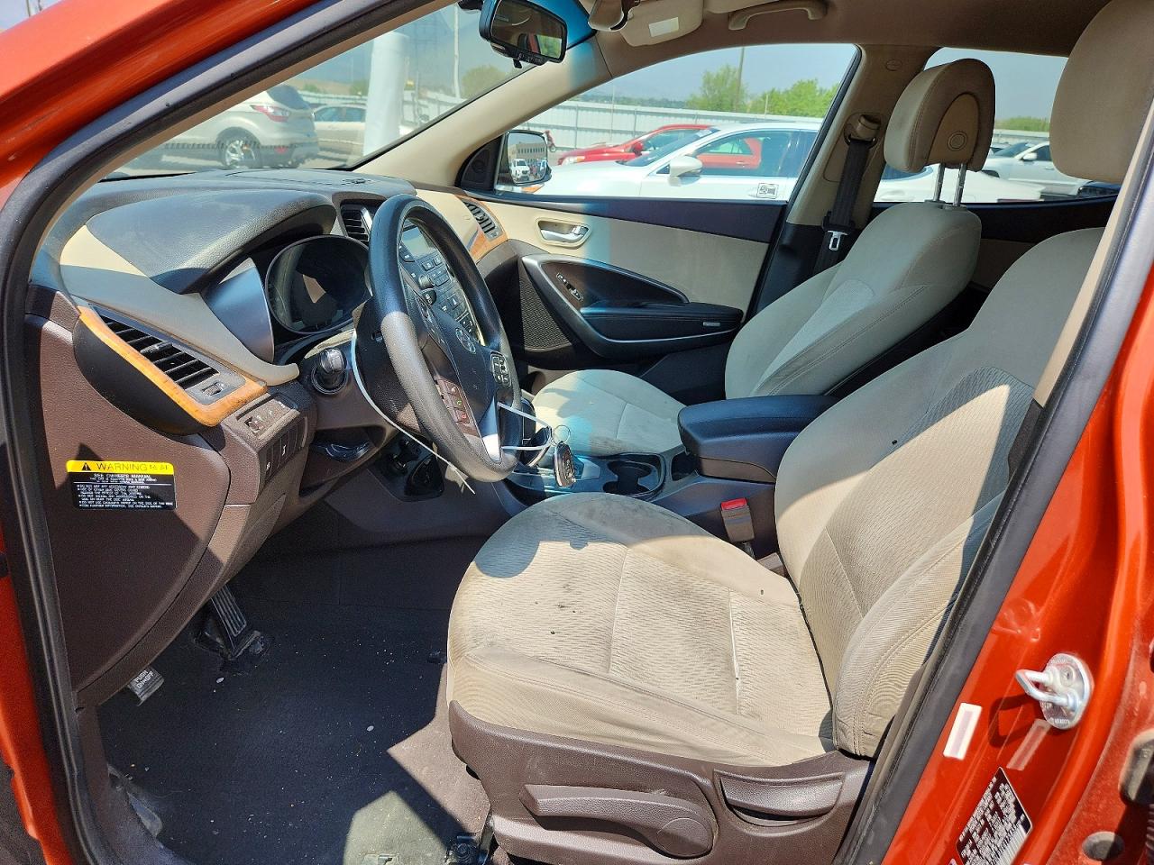 2014 Hyundai Santa Fe Sport 2.4l Orange vin: 5XYZTDLBXEG175859