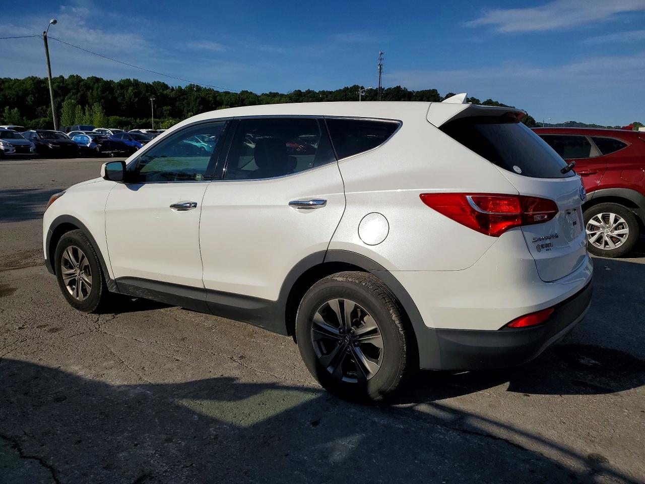 2014 Hyundai Santa Fe Sport 2.4l White vin: 5XYZTDLBXEG194265