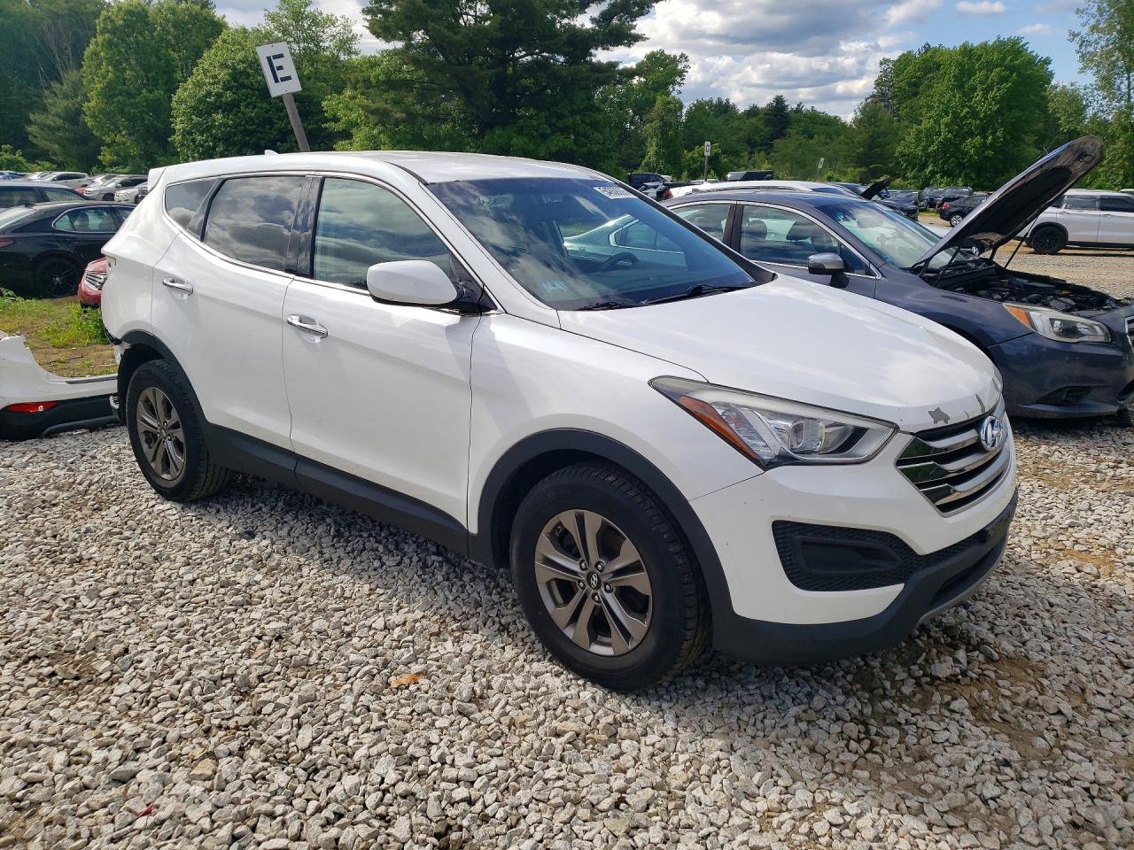 2015 Hyundai Santa Fe Sport 2.4l White vin: 5XYZTDLBXFG257706