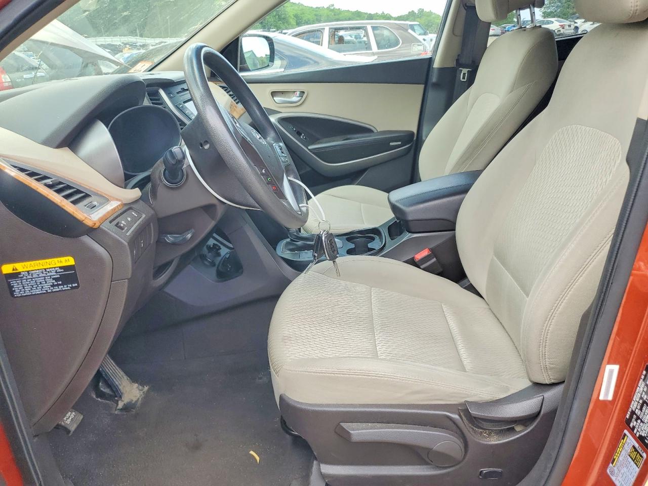 2015 Hyundai Santa Fe Sport 2.4l Orange vin: 5XYZTDLBXFG269581