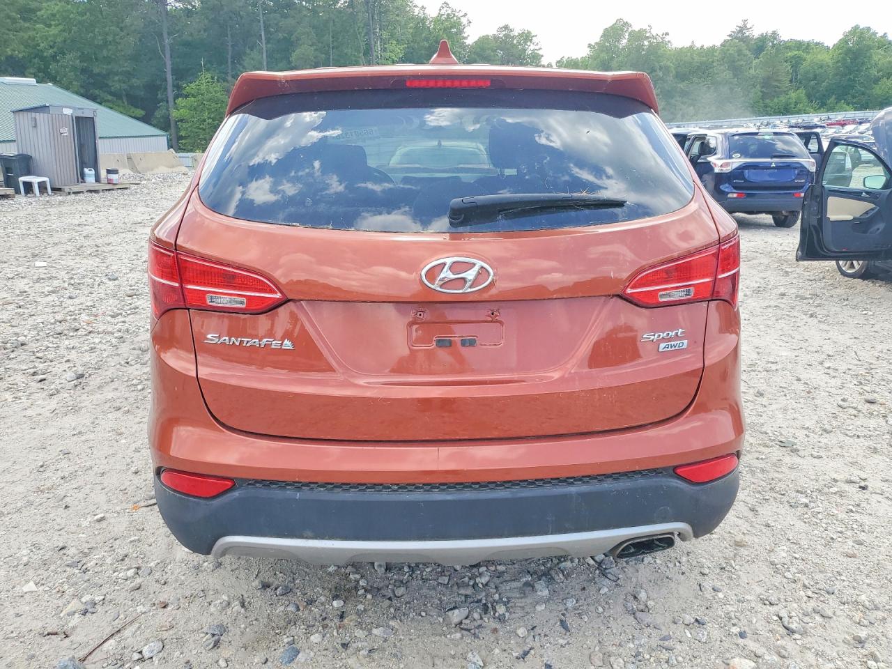 2015 Hyundai Santa Fe Sport 2.4l Orange vin: 5XYZTDLBXFG269581