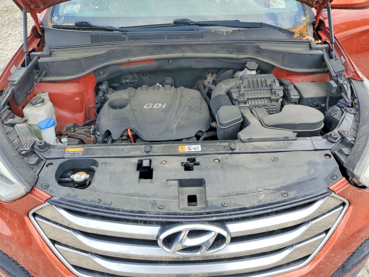 2015 Hyundai Santa Fe Sport 2.4l Orange vin: 5XYZTDLBXFG269581