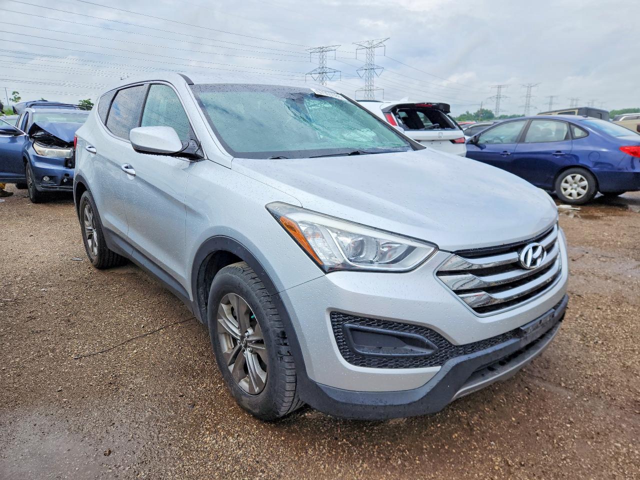2015 Hyundai Santa Fe Sport 2.4l Серебряный vin: 5XYZTDLBXFG280189