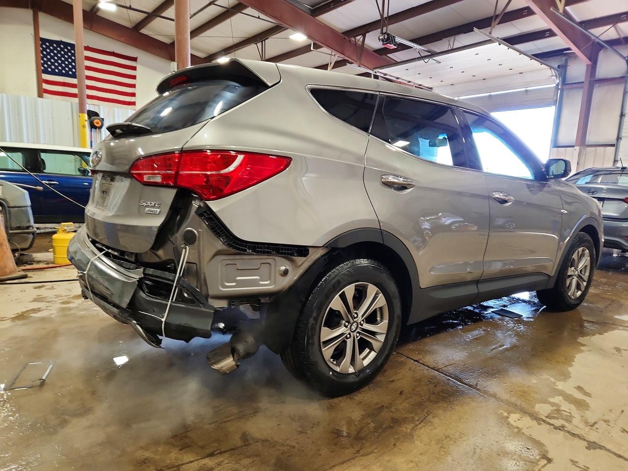2015 Hyundai Santa Fe Sport 2.4l Silver vin: 5XYZTDLBXFG302630