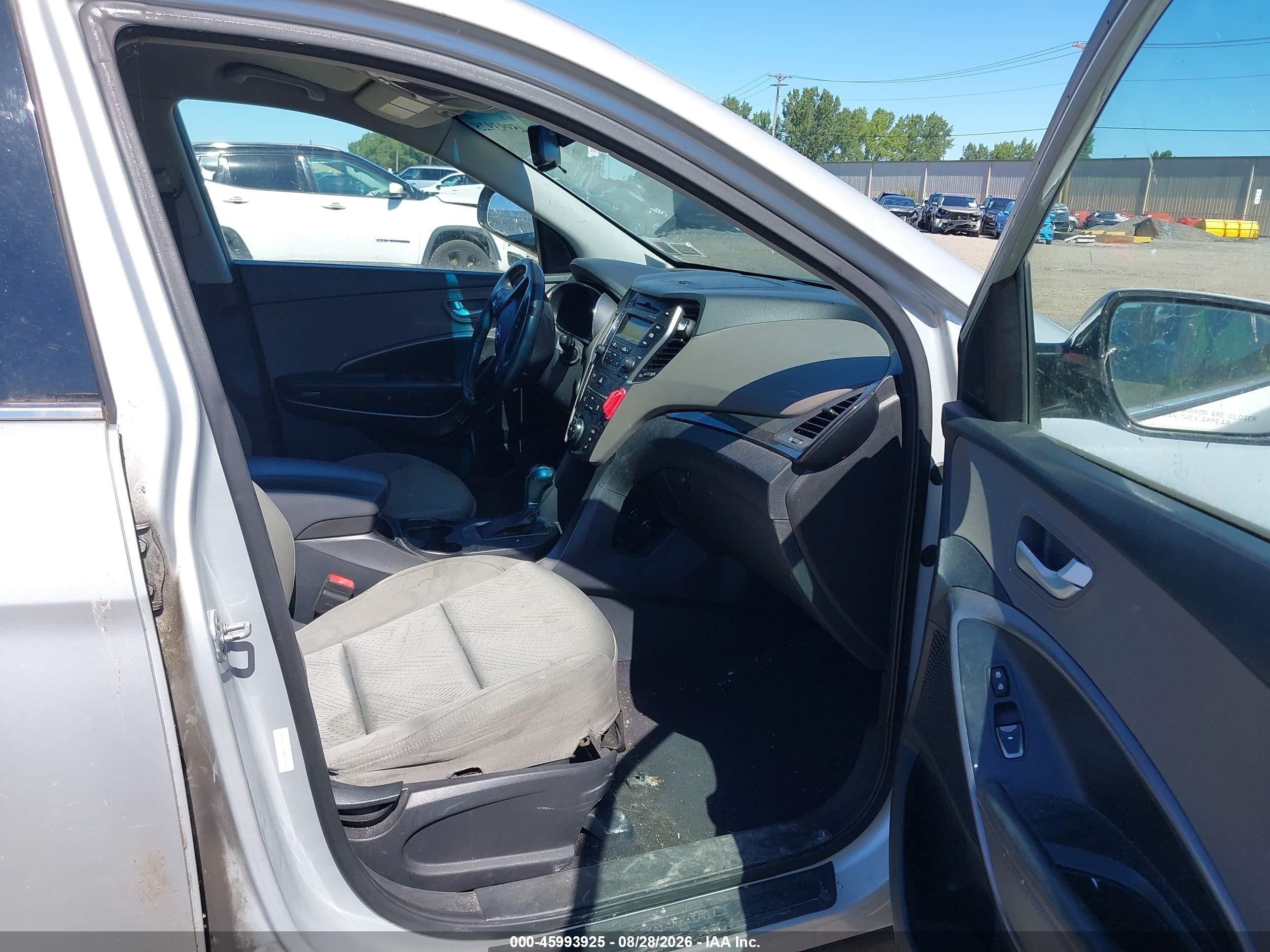 2013 Hyundai Santa Fe Sport 2.0t Серебряный vin: 5XYZU3LA0DG010982