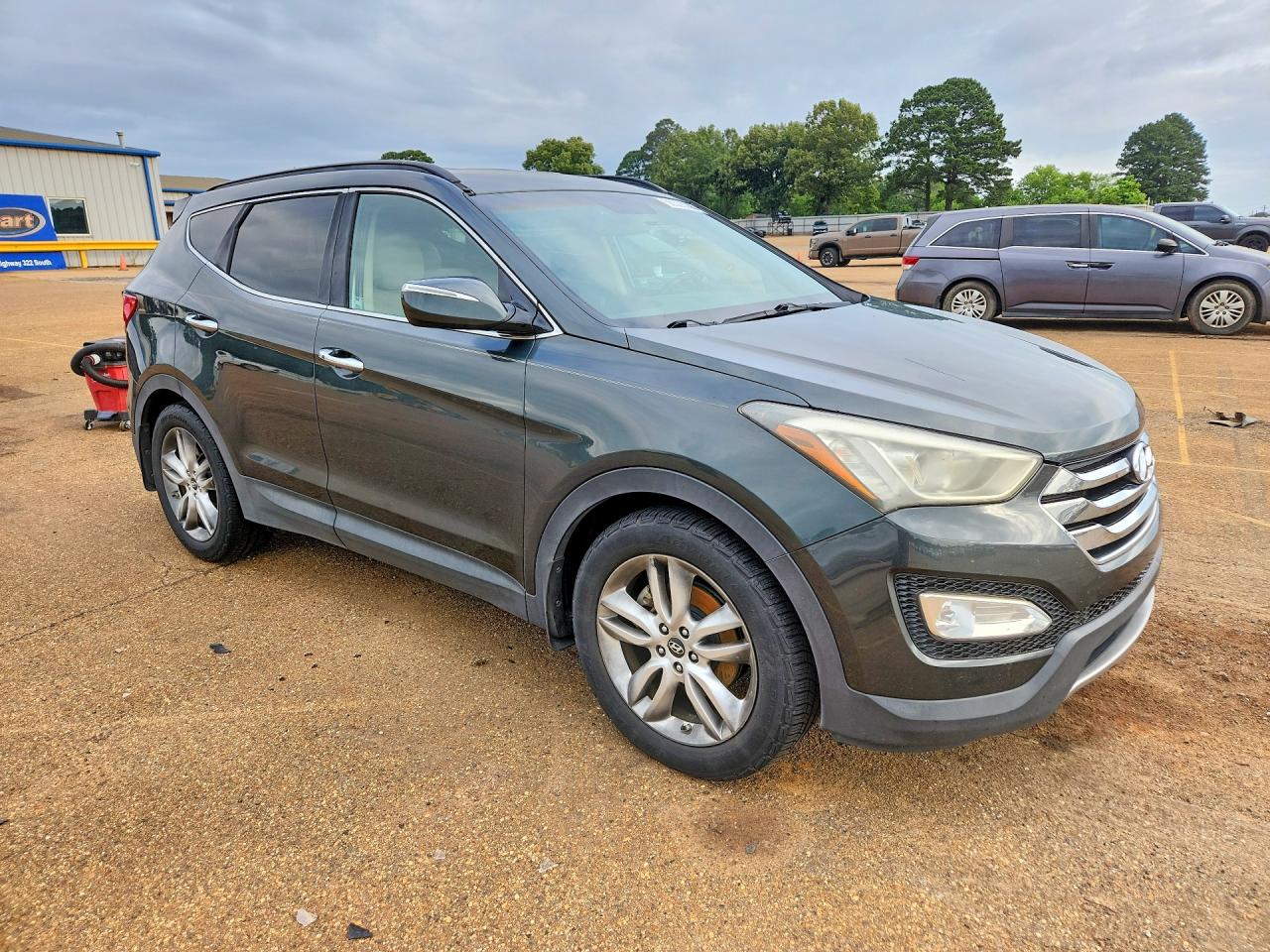 2013 Hyundai Santa Fe Sport 2.0t Green vin: 5XYZU3LA0DG051760